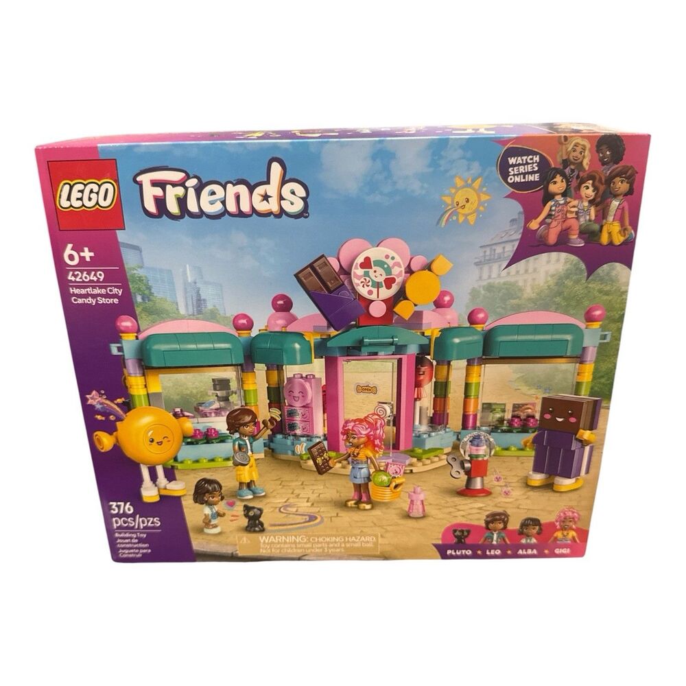 LEGO Friends 42649 Heartlake City Candy Store 376 Pieces New Sealed Gift